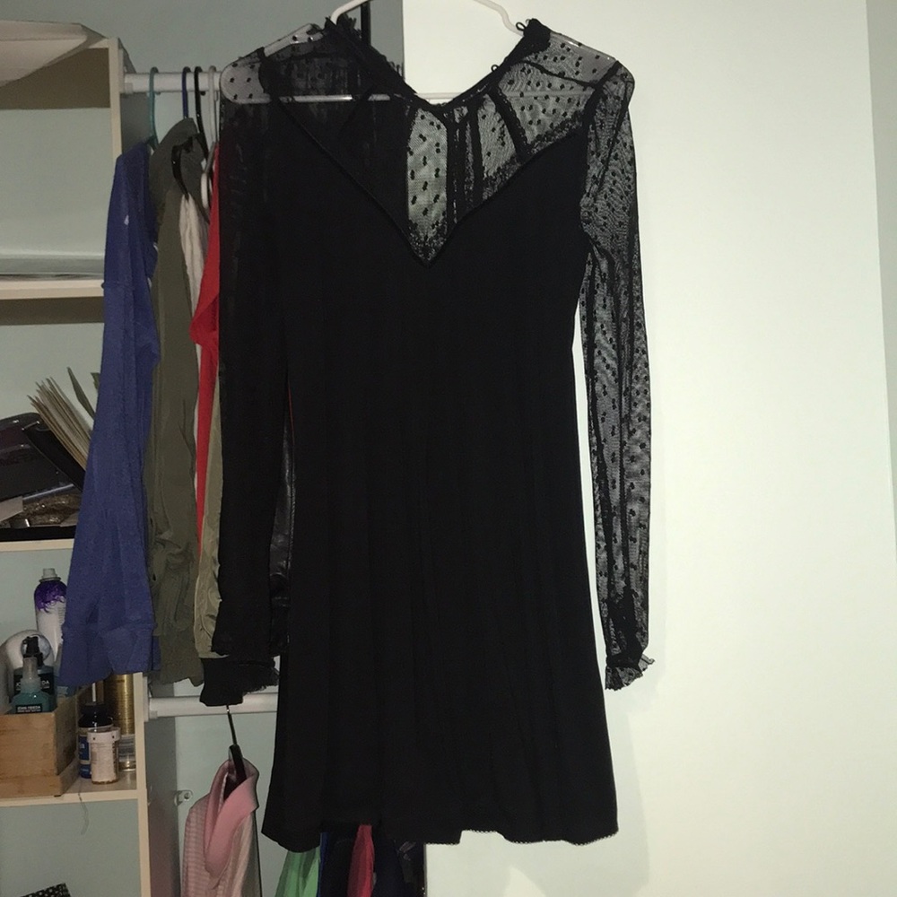 Urban outfitters little black long sleeved dress